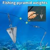 Fishing Weights Pyramid Sinkers Kit Bullet Fishing Weights Sinkers 1oz