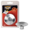 Ner Mitzvah Reusable Metal Candlestick Liners and Drip Guards -