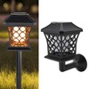 Solar Flame LED Lights Simulation Flickering Flame Grid Shape for
