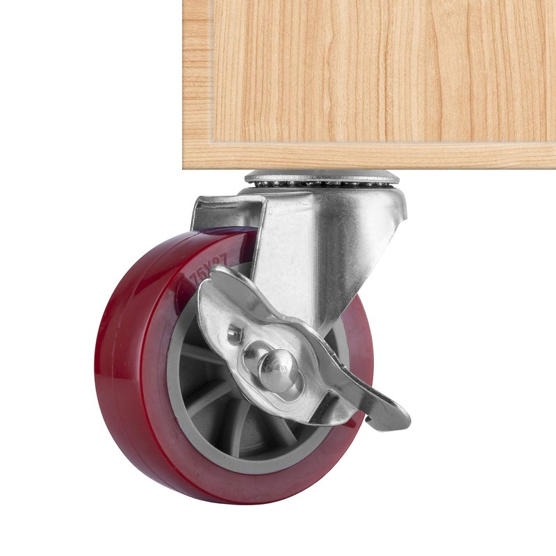 2 Inch Swivel Caster Wheels Set of 4, Locking Casters