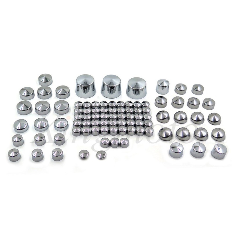 NBX- 87pc Chrome Bolt Cap Dress for Compatible with 00-06