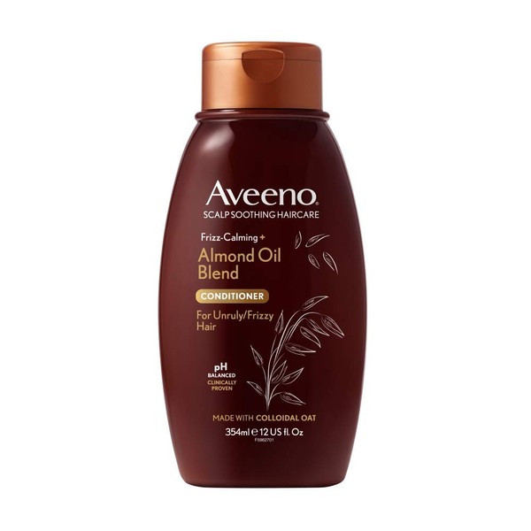 Aveeno Scalp Soothing Haircare Frizz Calming Almond Oil Conditioner with Almond Oil, Soothing Scalp Care for Frizzy Hair, 354 ml
