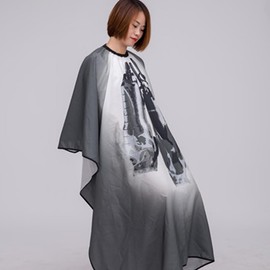 Baluue 1pc Apron Accessories for Hair One Clear Wallet Hair Cape Barber Accessories Hair Cutting Cape Hair Cutting Cloak Salon Hairdressing Cape Smock Dresser Capes Braiding Fabric Grey