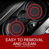2PCS red car cup holder coaster - non-slip shockproof plastic