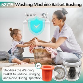 52719 Washing Machine Basket Bushing Replacement for Whirlpool, Maytag, Kenmore VMW Models – Eliminates Imbalance & Noise