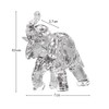 Ideen mit Herz Crystal elephant, decorative figure, collectible figure, faceted,