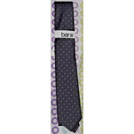 Bar III Men's Canyon Dot Slim Tie One Size Charcoal