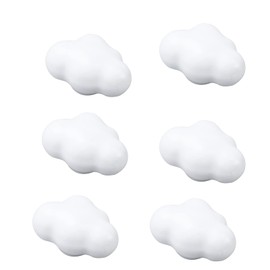 Semetall 6pcs Ceramic Cabinet Knobs with Cloud Shape,Clouds Dresser Knobs Cute Cupboard Door Knobs with Screws for Cabinets,Doors, Dresser, Kitchen and Cupboards