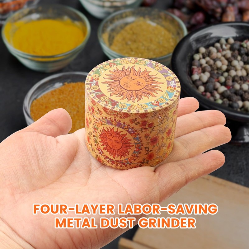 Metal Grinder 50MM Crusher 24 Grinding Teeth Cool Grinder 4