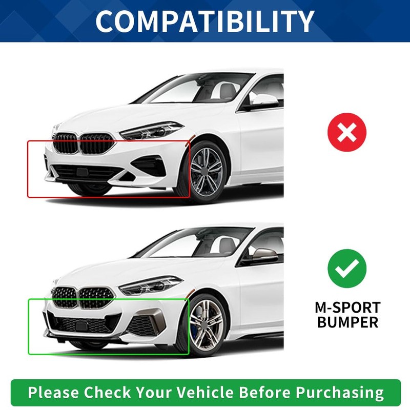 XPHAZZ Front Lip Compatible with 2-Series 2022-2024 F44 Gran Coupe