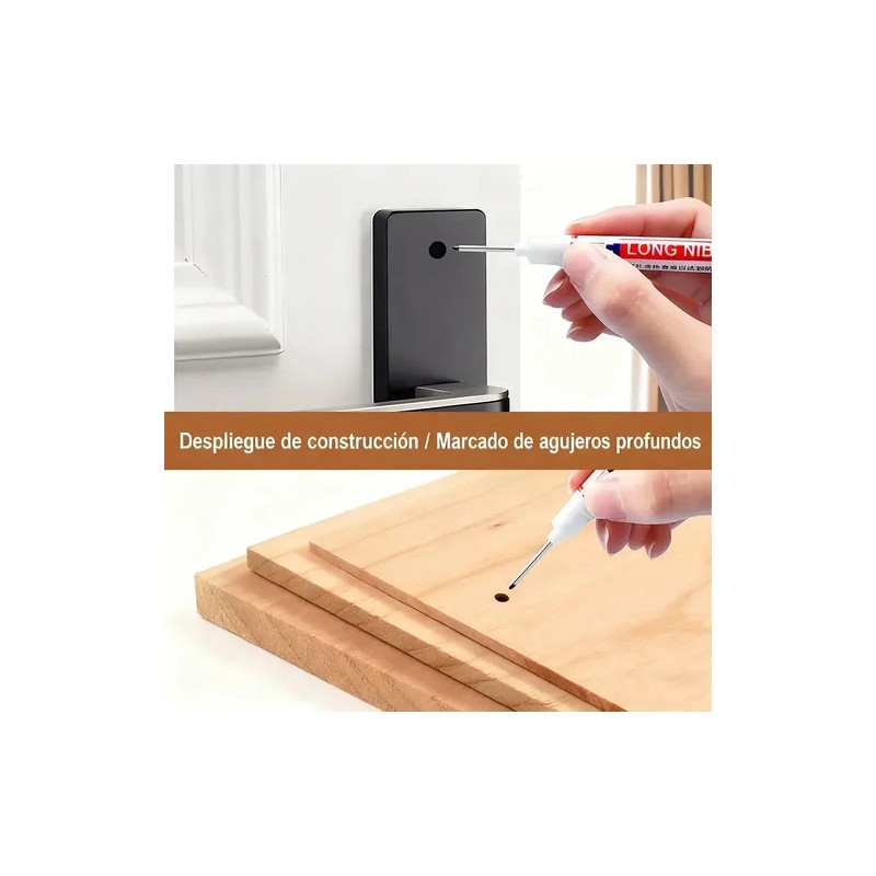 40pcs Marcador Punta Larga Ideal Para Orificios Profundos