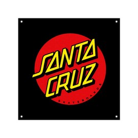 Santa Cruz Skateboard Shop Banner - Classic Dot Black - Vinyl 36" x 36"