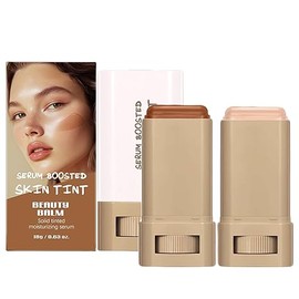 Beauty Balm Skin Tint Stick 2PCS - Serum Boosted Foundation Stick, Hydrating Color Mix Tinted Moisturizer, Lightweight Sheer to Medium Coverage with Radiant Dewy Finish for Women, All-Day Wear (#3+#5)