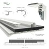 HEXIM PVC Mounting Profile for Inspection Flaps, Length: 1000-2000 mm,