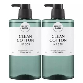 Happybath 해피바스 오리지널컬렉션 바디워시, 코튼, 910g, 2개 Happybath Original Collection Body Wash, Cotton, 910g, 2 Pieces