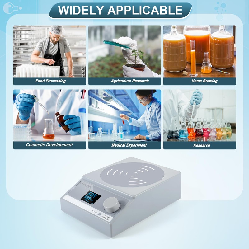 ANZESER Magnetic Stirrer with Timer Switch, 3.5 L Digital Magnetic