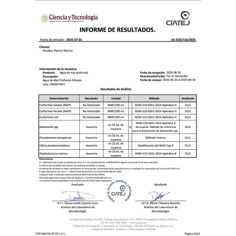 Panakos Deep Seawater Hypertonic Agua de Mar Profundo 12 Bottle