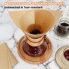BYKITCHEN Pre-folded Pour Over Coffee Filter, Set of 100, Natural