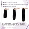 Clip in Human Hair Extensions Darkest Brown Hair Extensions Real