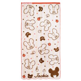 Marushin 4335004700 Bath Towel, Bear Gameplay, 23.6 x 47.2 inches (60 x 120 cm), Jackie and Apple, 100% Cotton