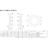 Bidoor PP-315 Japanese Fusuma Snake Eye, Black, Large, 8 Pairs