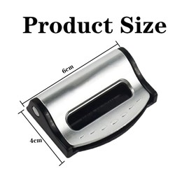 Car Seat Belt Adjuster, Car Seat Belt Clip, Safety Belt Buckle, Seat Belt Adjuster Clip, Non-Slip, Adjustable(Silver)