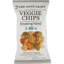 The Daily Crave Veggie Chips, 6 Ounce (Pack of 6) by The Daily Crave