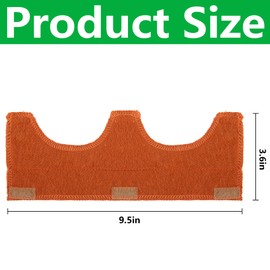 6 Pcs Hard Hat Sweatband- Cotton Washable Hard Hat Self Adhesive Sweat Band Liner- Reusable Hard Hat Helmet Sweat Pads for Hard Hat Accessories