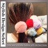 One Limitation HS002 Hair Rubber with Fur Bonbon Cute Plain