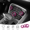 PDKLIN AC Volume Switch Knob Trim Ring Compatible with Dodge