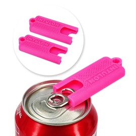 Intulon Compact Soda Can Tab Opener, Fits in Pocket (Pink, Mini (2 Pack))