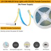 Clearhill 12V COB 480LED Strip Lights,6.56FT/2M（No Power Supply）,Natural White 4000K,480LEDs/M,with