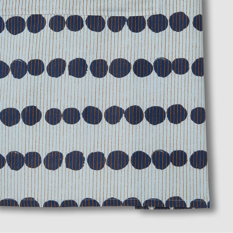 JAJU [JAJU] Drawing Dot Cotton Apron_90_Blue