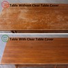 Zyntrifugal Clear Oval Table Cover Protector 52 x 70 in