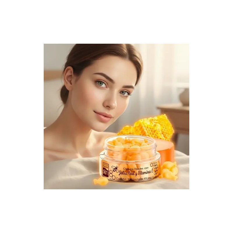 Cápsulas Faciales Arabela con Jalea Real y Vitamina E 30