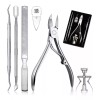General Kit Alicates Pedicura Uñas Enterradas Empujador De Cuticula