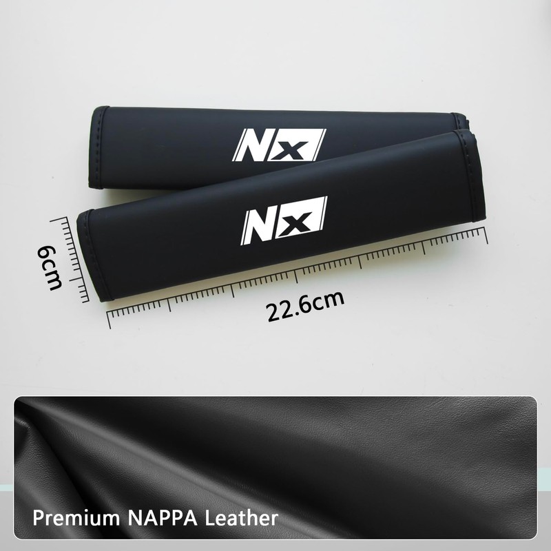 Treesiche Nappa Leather Seat Belt Shoulder Pad,Seat Belt Cover for