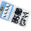 Yoliko 26 Pcs 4 Sizes 3/16",1/4",5/16",3/8" Wingnuts, Quality Carbon Steel