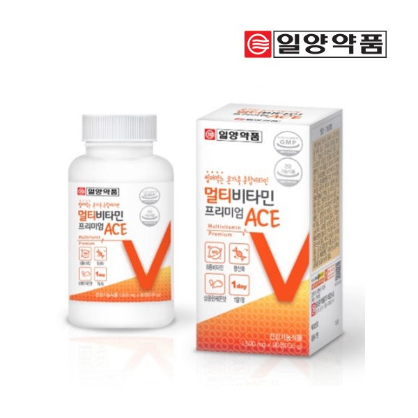 Ilyang Pharmaceutical Chewable Comprehensive Multivitamin Premium ACE 180 Tablets 6 Months / 일양약품 씹어먹는 종합 멀티 비타민 프리미엄 ACE 180정 6개월