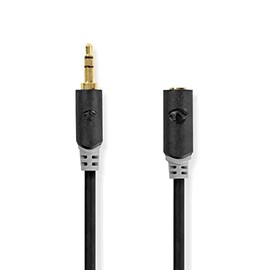 Nedis CABW22050AT50 Stereo Audio Cable | 3.5 mm Male - 3.5 mm Female | 5.0 m | Anthracite