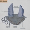 Spire - Cappello morbido a maglia per cavalli, cotone traspirante,