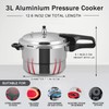 dshyuauoci Small Pressure Cooker 3 Quart，Aluminum Pressure Cooker Compatible with