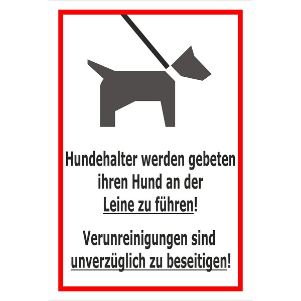 Melis Folienwerkstatt Sign - Dogs on a Lead - 30