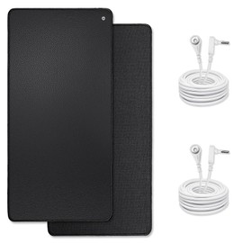 Grounding Mats for Health VAJOOCLL Grounding Pad for Improving Sleep 2 Grounding Mats with 2 Grounding Cords for Better Working and Sleep Assist 2 Pieces 13IN * 23.6IN