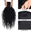 GLAM21USA Drawstring Ponytail Crimp wave 28 Inch Long Ponytail Extension