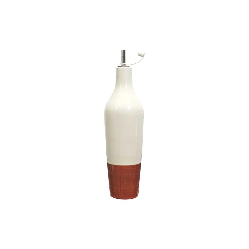 HOME DECO FACTORY, KA0540, Elegant Two-Tone Ceramic Oil Bottle for