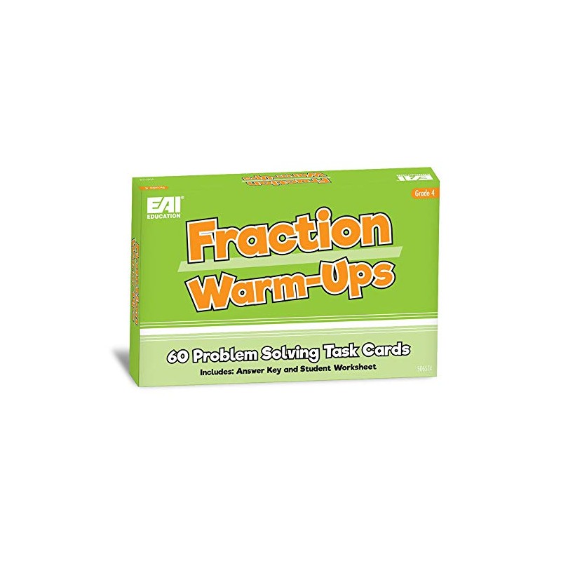 EAI Education Fraction Warm-Ups: Problem Solving Task Cards - Grade