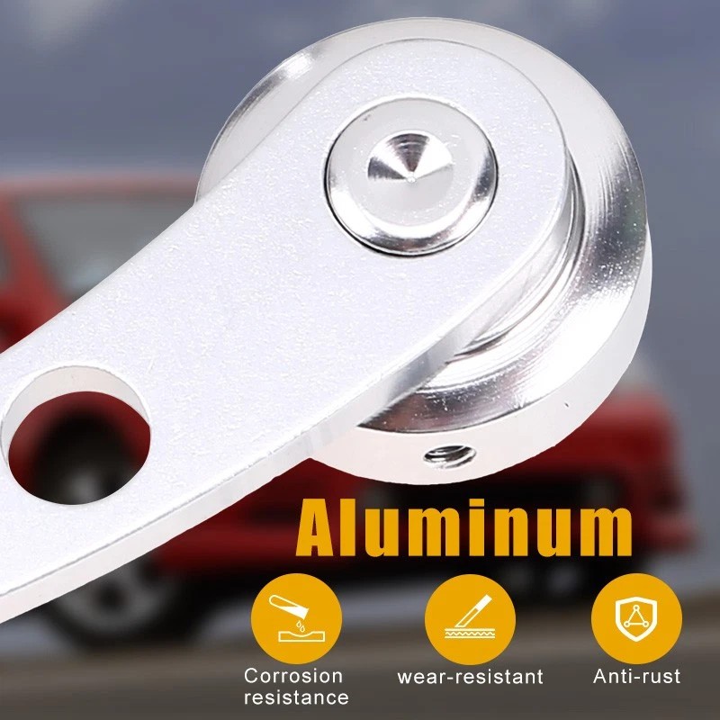 2x Billet Aluminum Window Crank Handle Chrome For Hot Rod