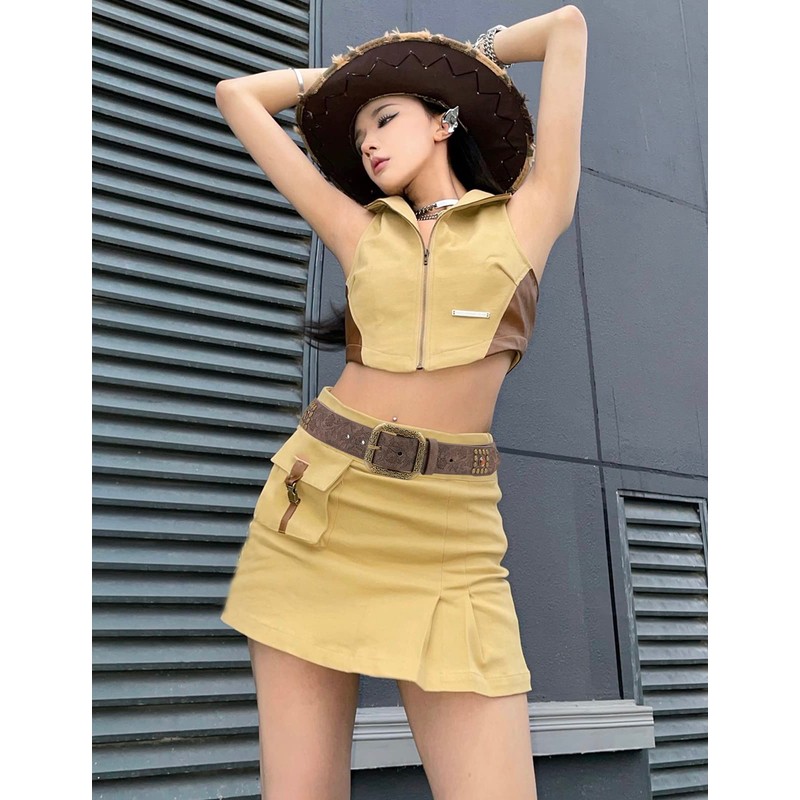 TOPACC Womens Western Belts for Jeans Ladies Coffee Cowgirl Belt