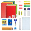 Moda West 52 Piece Bulk School Supplies Kits - Pens,